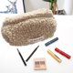 thumbnail image 4 of Bolsa de maquillaje de felpa, bolsa multifuncional de gran capacidad con cremallera, bolsa de viaje de gran capacidad, organizador de artículos de tocador de viaje, maquillaje, 4 of 5