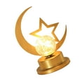 thumbnail image 4 of Luz decorativa de escritorio LED lámpara de noche de escritorio estilo de vacaciones arte del hierro ahuecado suministros Luna estrella, 4 of 5