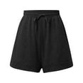 thumbnail image 4 of Daznico Women's High Waist Summer Shorts - Loose Fit Breathable with Drawstring & Pockets, Comfortable Casual 2025,for Size XL, 4 of 6