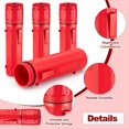 thumbnail image 3 of 4 Piezas Tubo de Almacenamiento de Varillas de 14 Pulgadas Contenedor de Varillas de Soldadura A Prueba de Aire Impermeable Rojo, 3 of 6