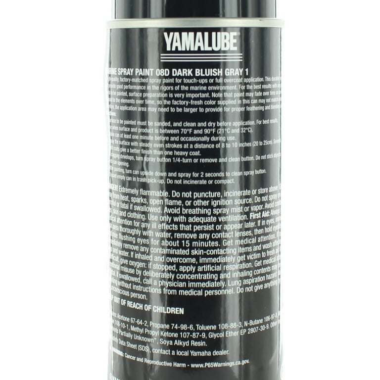 Yamaha New OEM Marine Spray Paint 8D Dark Bluish Gray 12 oz Yamaha New OEM Marine Spray Paint 8D Dark Bluish Gray 12 oz