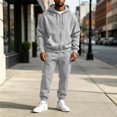 thumbnail image 6 of TOMVIGX Mens Track Suits 2 Piece Set Solid Zip up Hoodie & Drawstring Joggers Trendy Casual Athletic Sweatsuit Outfits, 6 of 6
