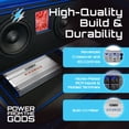 thumbnail image 4 of Hifonics Brutus BG 1100 Watt 4 Channel Amplifier with Built-In UV Meter, Silver, 4 of 14