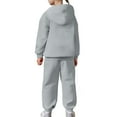 thumbnail image 4 of DHFJKG 2 Piece Outfits Girls Clothes 67 Shirt Kids Sweatsuits Heart Print Hoodies Joggers Ankle-Tied Pants Athleisure Versatile Track Suits, 4 of 4