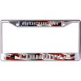 thumbnail image 1 of American Cowboy On Wavy U.S. Flag Chrome License Plate Frame, 1 of 1