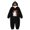 Black#9527, variant on BOOMNY Halloween Flannel Pajamas Jumpsuit for Men And Women Hallowmas Pumpkin Face Graphic Long Sleeve Hooded Pjs Jumpsuit Cozy Warm Loungewear Homewear