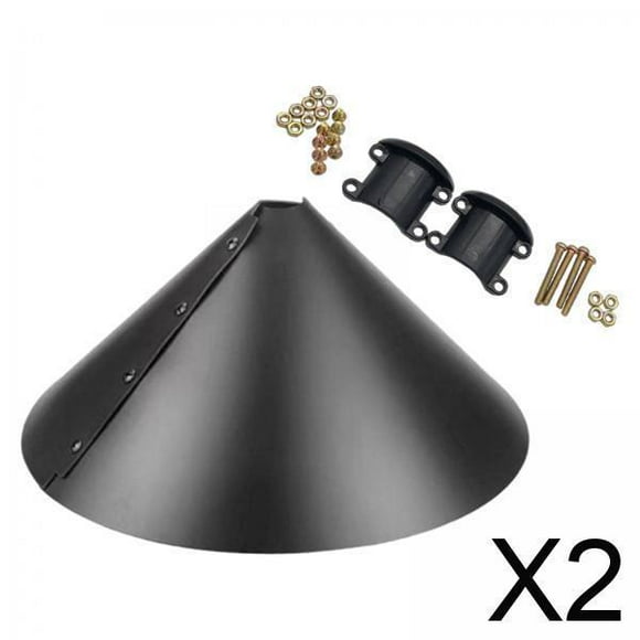 2 Deflectores De Plástico Plegables Con Accesorio Para Jardín, Patio, Diámetro De 16 Pulgadas