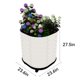 thumbnail image 3 of Garvee jardinera con ruedas y depósito de autoriego, cama de cultivo de acero galvanizado con ruedas con freno para uso interior o exterior, 3 of 7