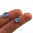 thumbnail image 4 of Swirling Green and Purple Dragon Glass Eyes, 4 of 5