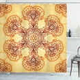 thumbnail image 1 of Ambesonne Ethnic Shower Curtain, Oriental Vintage Ornaments, 69"Wx84"L, Dark Orange Apricot, 1 of 3