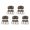 1, variant on 5 Pcs/Set Metal Key Holders Practical Keychains Keyring Organizers for Wallet