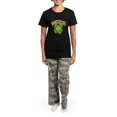 thumbnail image 4 of CafePress - Mexirish Faded Women's Dark Pajamas - Women's Short Sleeve Print T-Shirt and Pants Dark Cotton Pajama Set, 4 of 7