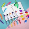 thumbnail image 4 of Nurse Pen Set, Badge Reel Pen Include Highlighter Permanent Marker Pen Led Keychain Flashlight Ball Pen Et 6 Sets, 4 of 7
