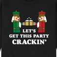 thumbnail image 3 of Instant Message - Nutcracker Get This Party Crackin Christmas - Men's Crew Neck Fleece Pullover, 3 of 6