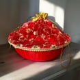 thumbnail image 6 of LOVENSPIRE Handmade Decorated Gift Basket With Readymade Net Packing For Indian Wedding Baby Shower Engagement Diwali Housewarming Return Gifts - Baskets For Storage (10 Inches, Pack Of 5), 6 of 9
