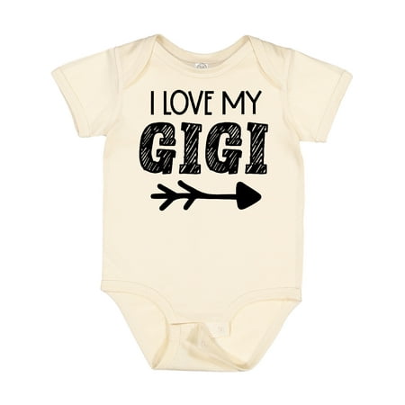 

Inktastic I Love My Gigi with Arrow Gift Baby Boy or Baby Girl Bodysuit