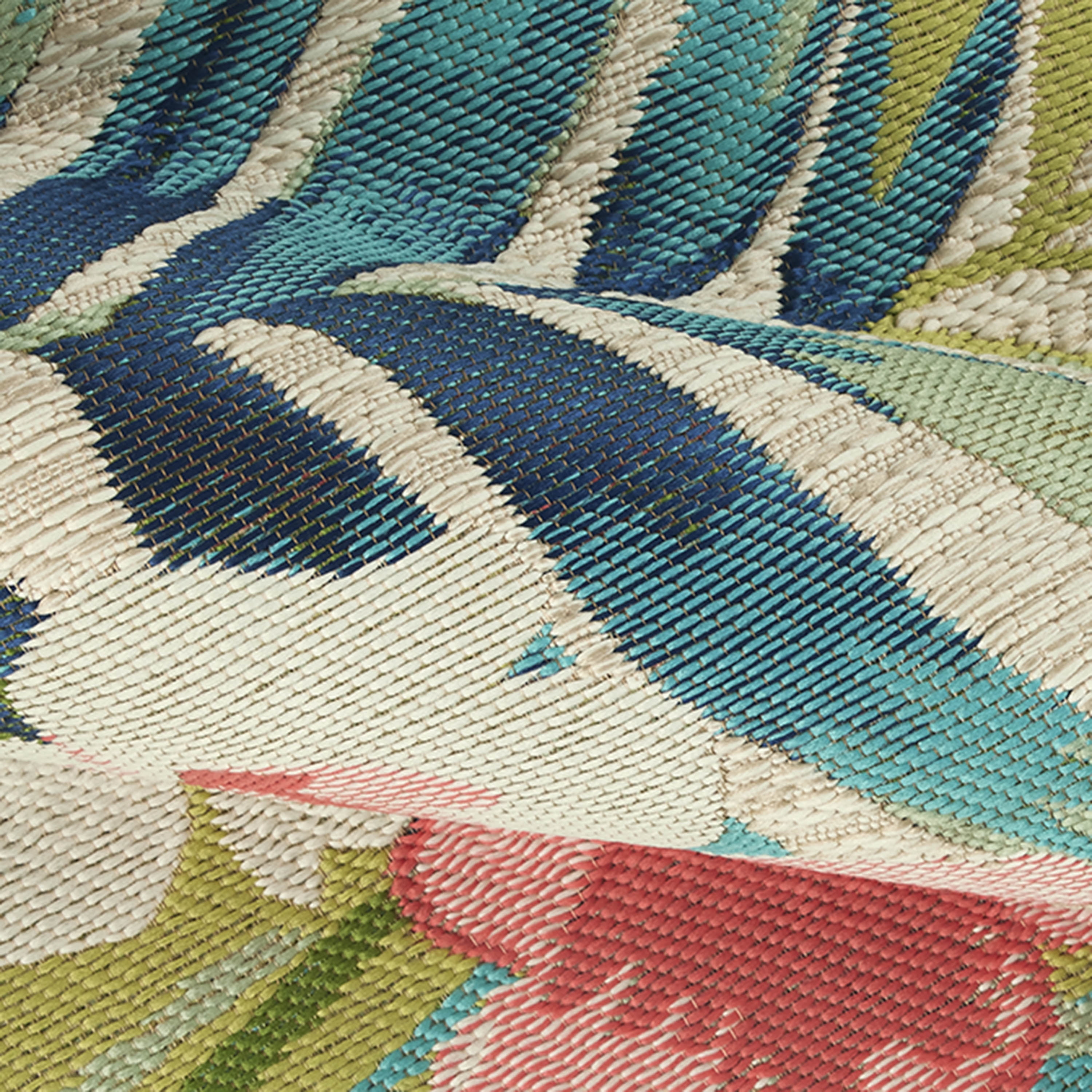 (3 pack) Better Homes & Gardens 5'x7’ Woven Tropical Oasis Outdoor Rug