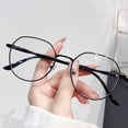 thumbnail image 1 of Gafas de miopía con lentes planas y luz azul para mujer, montura de gafas para cámara, 1 of 6