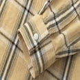 thumbnail image 6 of Busydd Shirts for Men Plus Size M-4XL Trendy Plaid Long Sleeve Shirt Turndown Collar Button Up Shirt Comfy Oversized Casual Shirts, 6 of 8
