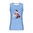 thumbnail image 2 of Tanques para Hombre de Verano Solto Chaleco Impresión Deportivo Cuello Redondo, Casual sin Mangas para Diario, Negocios Y Al Aire Libre, 2 of 3