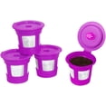 thumbnail image 1 of Jinsinto Reusable K Cup Pod Coffee Filter | Refillable Coffee Capsules with Built-in Integrated Mesh Filter for Keurig & Select Single-Cup Coffee Makers, 4-Pack, 1 of 6