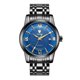 thumbnail image 1 of Reloj analógico de lujo para hombre Reloj de cronógrafo con fecha mecánica automática Azul negro Hugo Reloj de negocios para hombre, 1 of 10