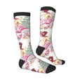 thumbnail image 4 of Lsque Sanrio Printed Crew Socks Men's Women's LightWeight Thin Casual Calf Socks ,Knee High Socks,Cotton Socks, 4 of 9