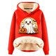thumbnail image 1 of Sudadera con capucha de manga larga para mujer, informal, con capucha, para exteriores y chaquetas, a la moda, con estampado de blusa, sudadera de manga larga, abrigo con capucha para mujer, 1 of 2