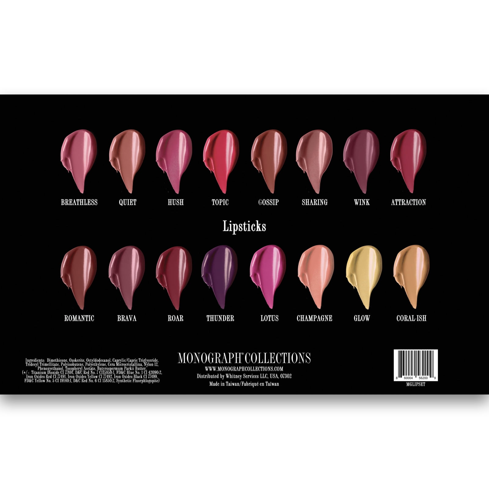 Artis Monograph Collection Cream Lipsticks Portfolio, Lipstick, 16 Pc