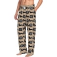 thumbnail image 5 of Cauagu Dachshund Dog Woof Mens Pajama Pants Sleep & Lounge Pants,PJ Bottoms with Pockets-Medium, 5 of 7