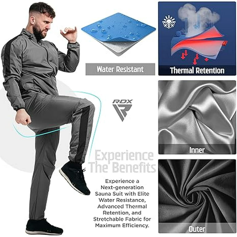 RDX Sauna Suit Weight Loss, Full Body Sweat Heat Suit, Anti