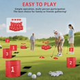 thumbnail image 3 of Juego de golf al aire libre de 9 hoyos con 2 palos para familiares y amigos, 3 of 7