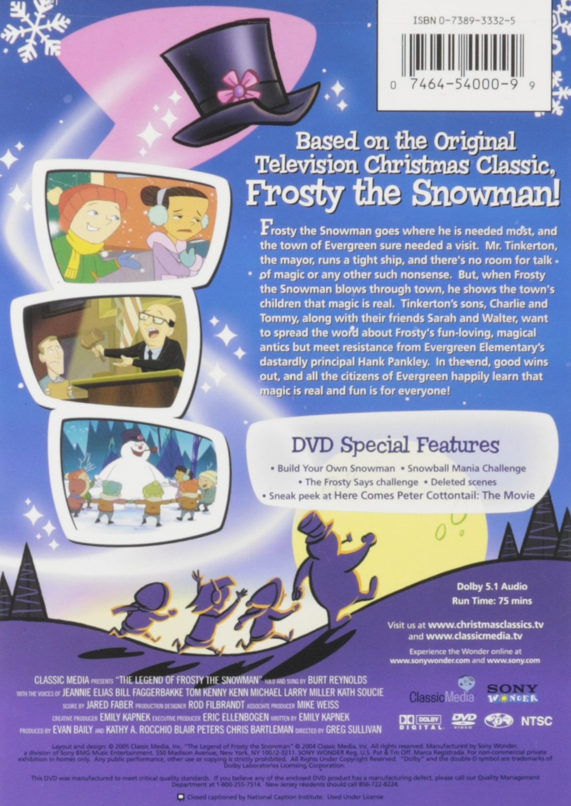 The Legend of Frosty the Snowman (DVD) - Walmart.com