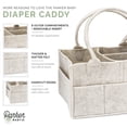 thumbnail image 2 of Parker Baby Co. Felt Diaper Caddy - Large Nursery Organizer with Removable Dividers, 2 of 8
