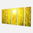thumbnail image 2 of Yellow Grass Flower at Sunset - Landscape Canvas Art Print, 2 of 3