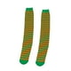 thumbnail image 1 of KAKOWELY Calcetines largos de rayas sexys para fiesta de San Patricio, ideales para festivales, para mujeres y niñas (rayas amarillas y verdes), 1 of 4
