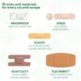 thumbnail image 2 of Bandages Curad, de plástico transparente, impermeable, varios surtidos, 320 unidades, 2 of 6