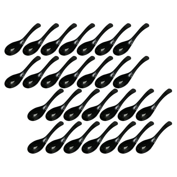 100 Pcs Portable Cutlery Disposable Spoon Appetizer Plastic Spoons Espresso Asian