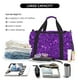 thumbnail image 5 of Disketp Purple Glitter Bolsa de Viaje Tipo Duffle, Bolso de Mano para Fin de Semana para Mujer, Bolsa de Gimnasio Ligera para Hombre, Esencial para Viajes, 5 of 7