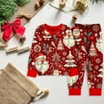 thumbnail image 3 of Weebloom Boys Christmas Pajamas Xmas Festive Kids Themed Pajama Cozy Long Sleeve Top Pants Holiday Family Matching Outfits Soft Blend Pj'S Boys Loungewear Red 6-7 Years, 3 of 3