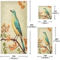 thumbnail image 3 of Coolnut Beautiful Forest Bird Towels Absorbent Bath Towels Set Soft & Comfortable Towel Set for Home Hotel Decor, 3 Piece Washcloth Gift, 3 of 7
