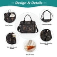 thumbnail image 3 of Large Insulated Lunch Bags for Women Men Leakproof Thermal Meal Lunch Tote Bag for Office Work Picnic Travel Mushrooms and Plants Pattern 9L, 3 of 6
