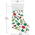 thumbnail image 2 of Coolnut 17.7 Inch Christmas Stockings, 1 PCS Christmas Pattern Presonalized Large Stocking Sock for Family Holiday Xmas Party Decorations, 2 of 7