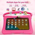 thumbnail image 4 of Veidoo Tableta Android para Niños de 7 Pulgadas, Almacenamiento RAM de 2 GB y 32 GB, Tableta de Aprendizaje para Niños, Parental, Tableta para Niños Pequeños con Funda de Silicona (Rosa), 4 of 5
