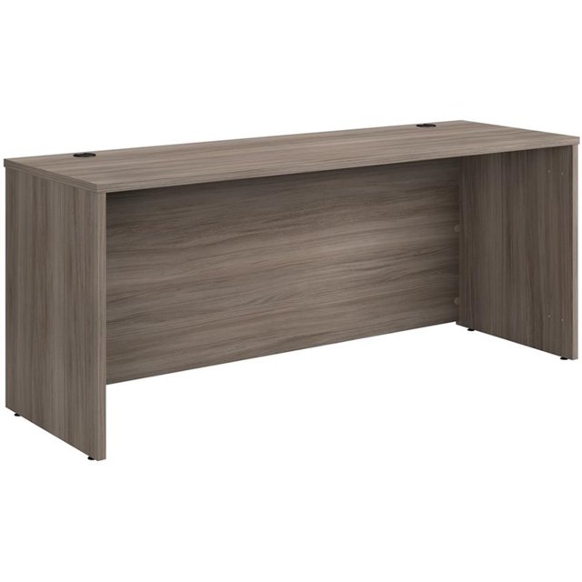 Sauder Affirm Engineered Wood 72" x 24" Desk Shell in Hudson Elm/Brown
