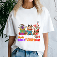 thumbnail image 3 of Happy Hallothanksmas Tshirt, Halloween Thanksgiving Christmas Shirt, Holiday Season Tee, Turkey Gift, Vintage Ghost, 3 of 5