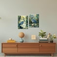 thumbnail image 5 of ZHONGYUTONG Blue Heron Wall Art Set of 2 Coastal Birds Canvas Pictures Beach Animal Painting Vintage Crane Print for Living Room Decor Framed (20.00" x 30.00" x 2PCS), 5 of 5