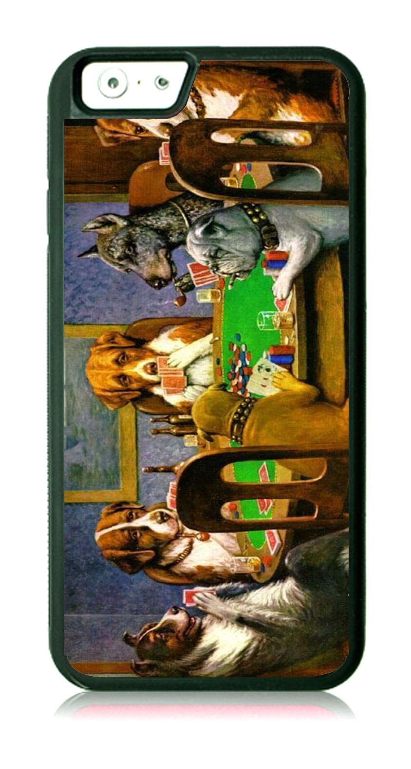 Cm Coolidge S Dogs Playing Poker Painting Black Rubber Case For The Apple Iphone 7 Iphone 8 Iphone 7 Accessories Iphone 8 Accessories Walmart Com Walmart Com