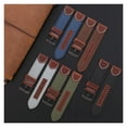 thumbnail image 2 of Men Nylon Leather Watch Bands 20mm 22mm 24mm Fit For Smart Watch Fabric Watch Straps Luxury Design, 2 of 3