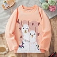 thumbnail image 4 of Kiijoy Toddler Girls Cotton Casual T-Shirt Graphic Kids Long Sleeve T Shirt, Sizes 3-4, 4 of 8